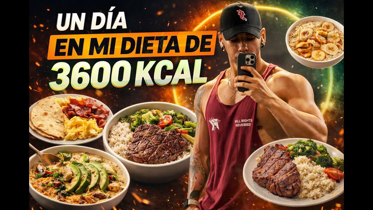 Un dia en mi dieta de 3600Kcal