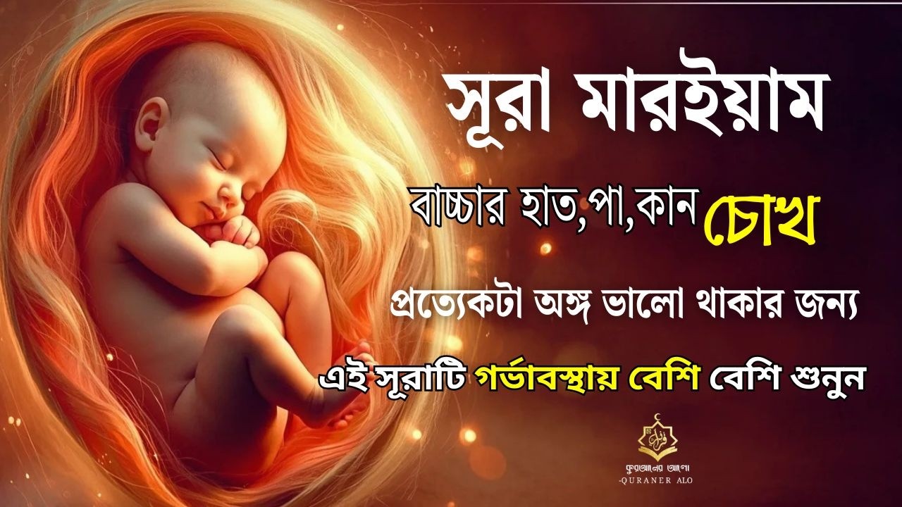 সূরা মার‌ইয়াম l গর্ভের বাচ্চা সুস্থ রাখার জন্য বেশি বেশি শুনুন l SURAH MARYAM l By Alaa Aqel