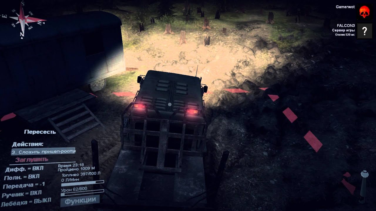 SpinTires - Советские трансформеры - №3 ч.1 - Карта: Вулкан