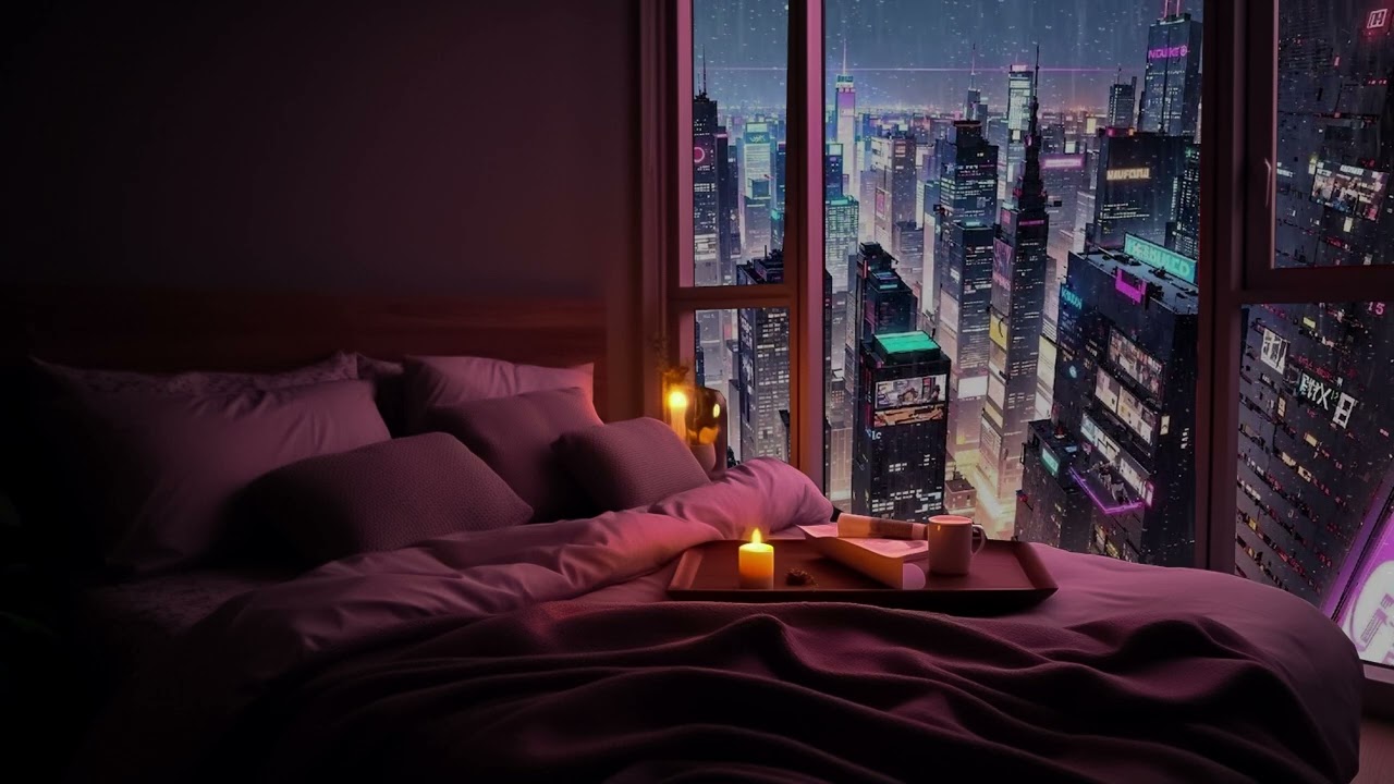 Rain in the City: Relaxing urban soundscape with rain. No stress. Sleep immediately.