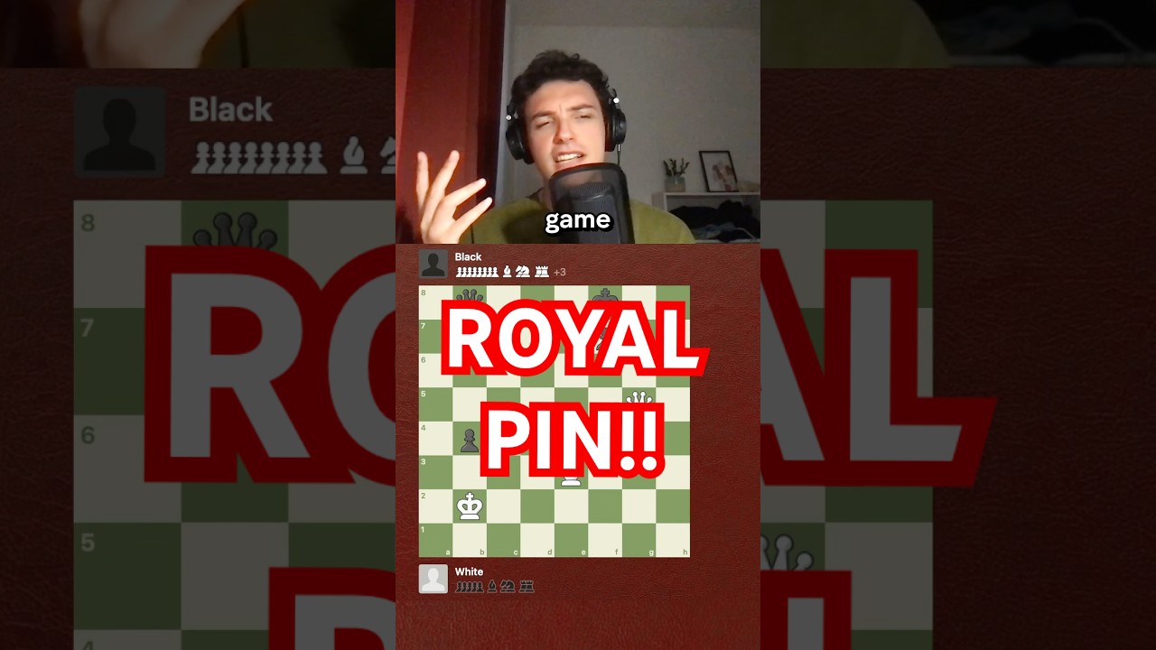 Royal Pin!! #chess #endgame #chesstactics #chesspuzzle