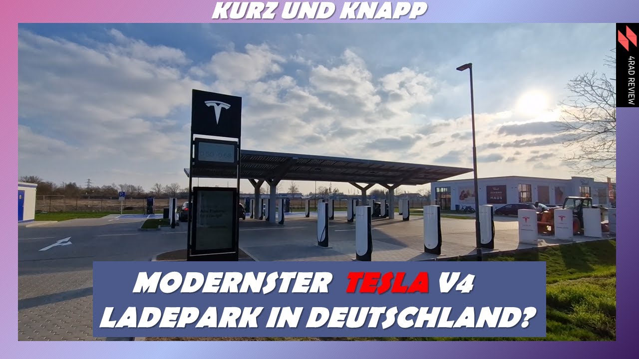 Tesla, modernster V4 Supercharger mit 32 Ladesäulen in Deutschland? #tesla