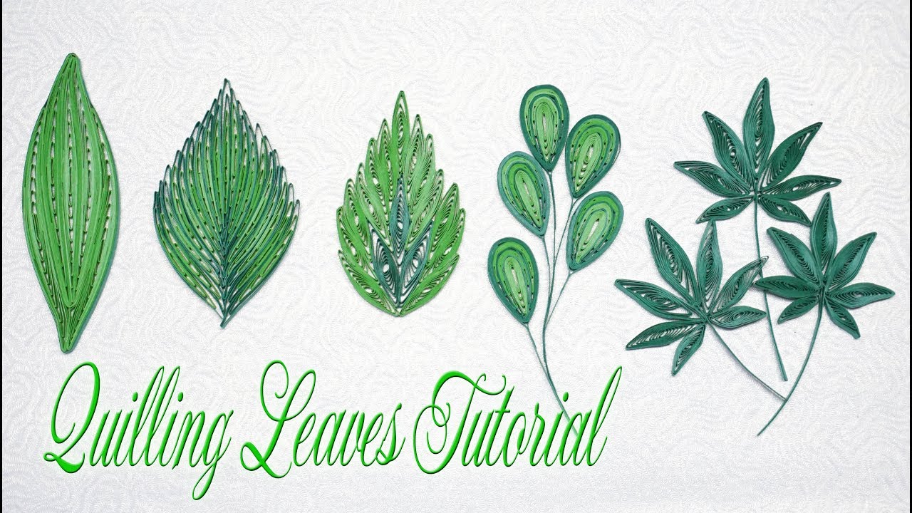 QUILLING LEAVES TUTORIAL P2 | DIY PAPER LEAVES TUTORIAL