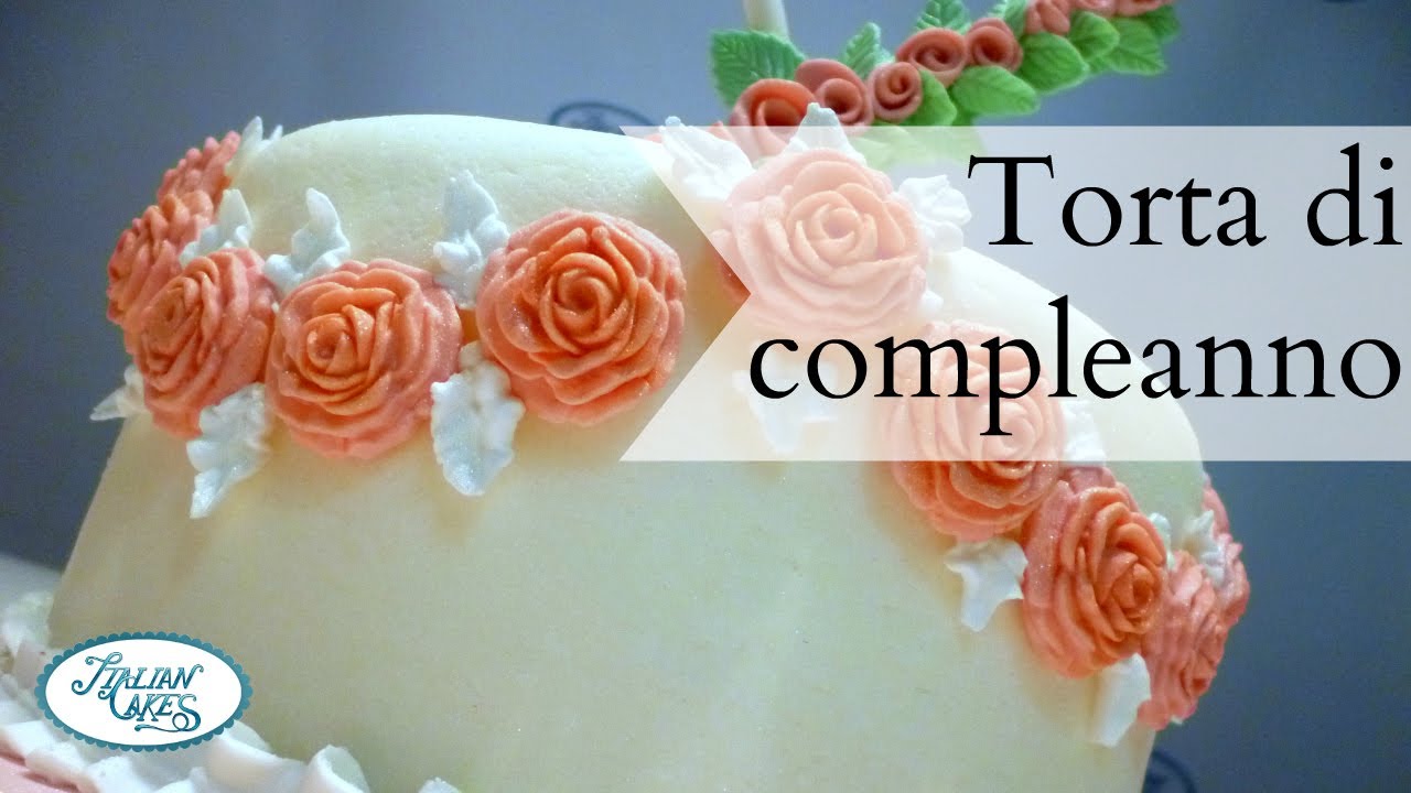 Torta di compleanno in pasta di zucchero by ItalianCakes