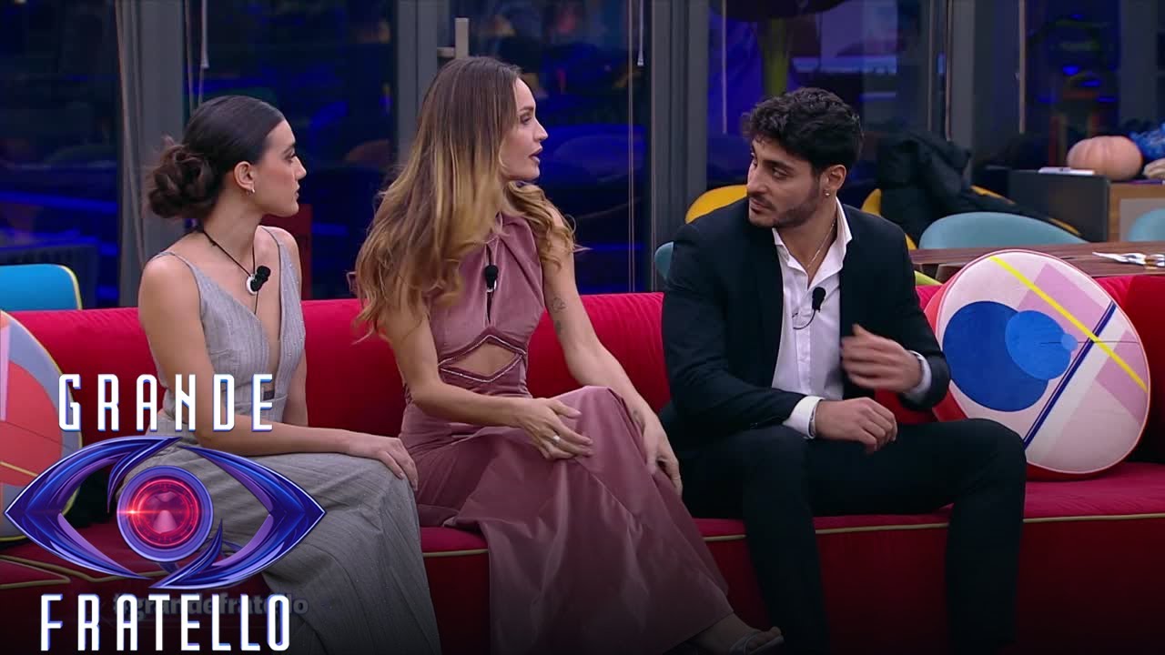 Grande Fratello - Il confronto tra Helena Prestes, Javier Martinez e Zeudi Di Palma