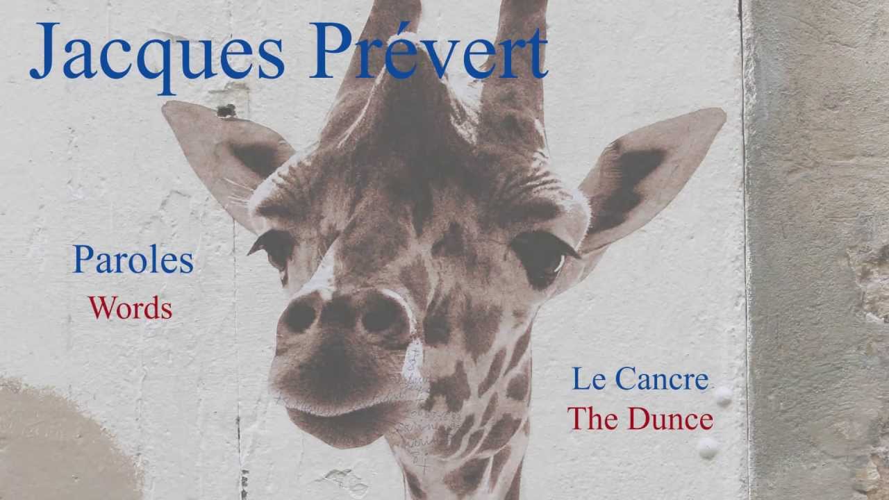 French Poem - Le Cancre by Jacques Pr&eacute;vert - Slow and Fast Reading