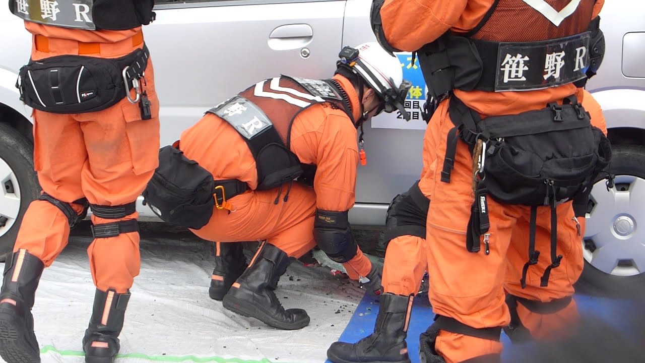 🚒＃レスキュー出動！　①🌟車を破壊して救出せよ!!【2018】（デモ）＃レスキュー隊＃交通事故＃車両破壊＃事故救出＃消防