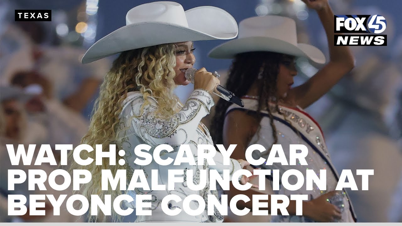 Beyonc&eacute; flying car prop malfunctions during concert