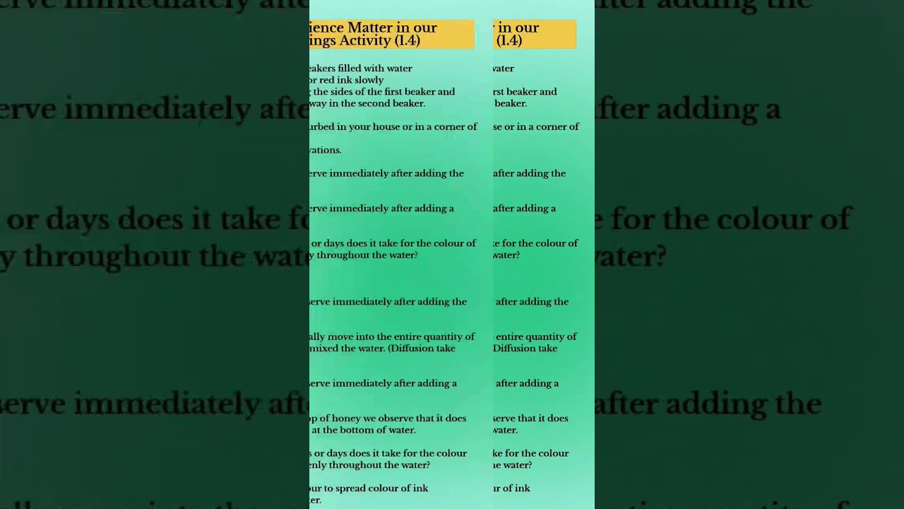 📘 Activity 1.4 Class 9 | Quick Q&A on States of Matter | Science Shorts