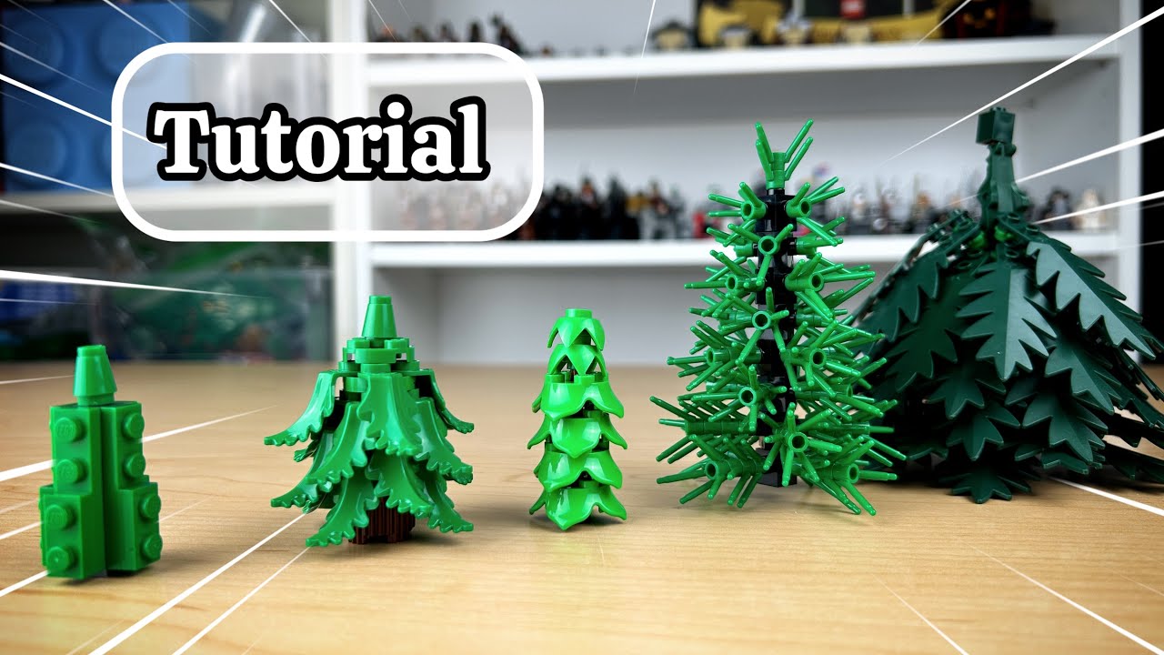 LEGO TREES TUTORIAL (Part 1: Pine Trees) 