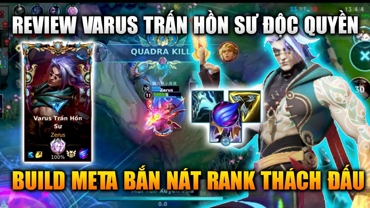 [LMHT Tốc Chiến] Varus Trấn Hồn Sư Build Meta Bắn Nát Rank Thách Đấu