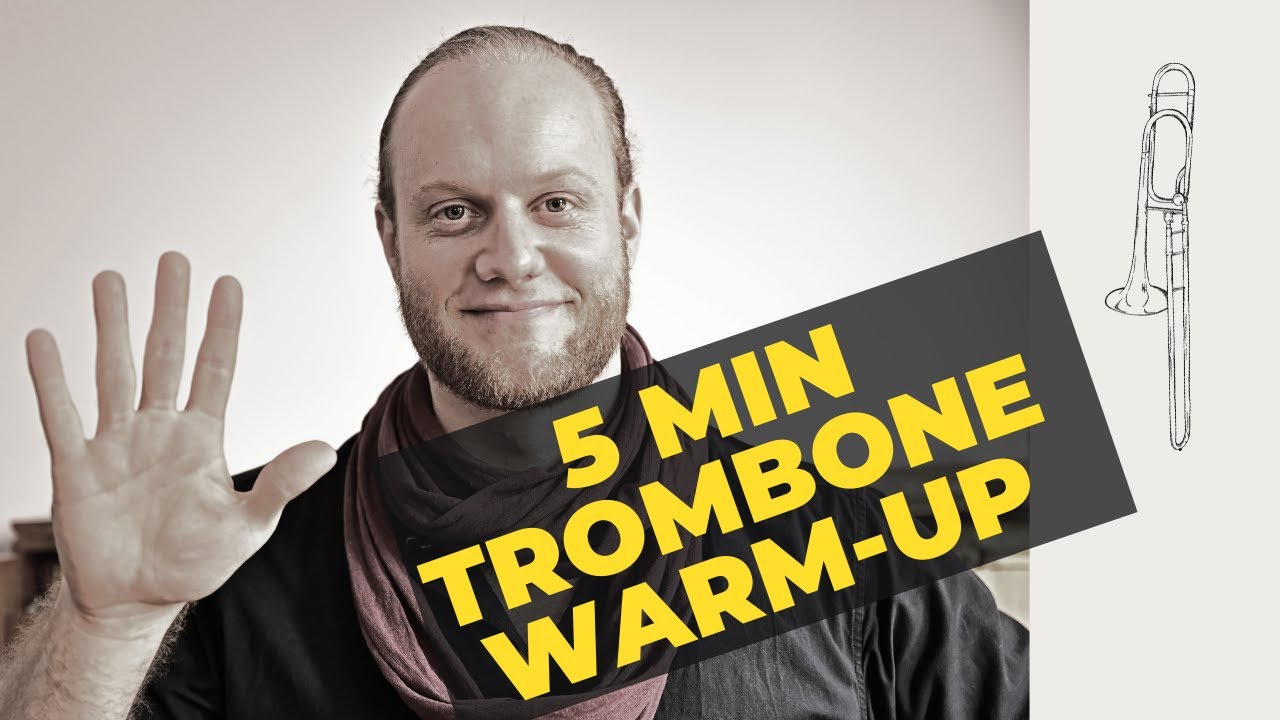 5 Min Trombone Warm Up for Beginners (with playback)