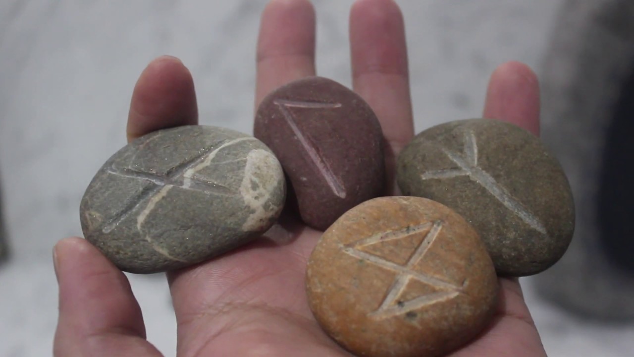 Making Runic Stones From River Rocks