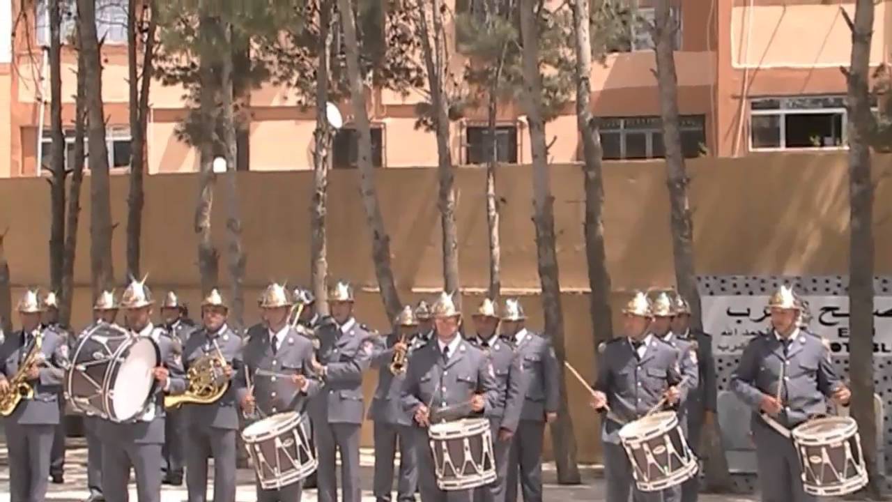 زيارة الفرقة النحاسية الخاصة بالحماية المدنية -الدار البيضاء - الجزائر- للمدرسة