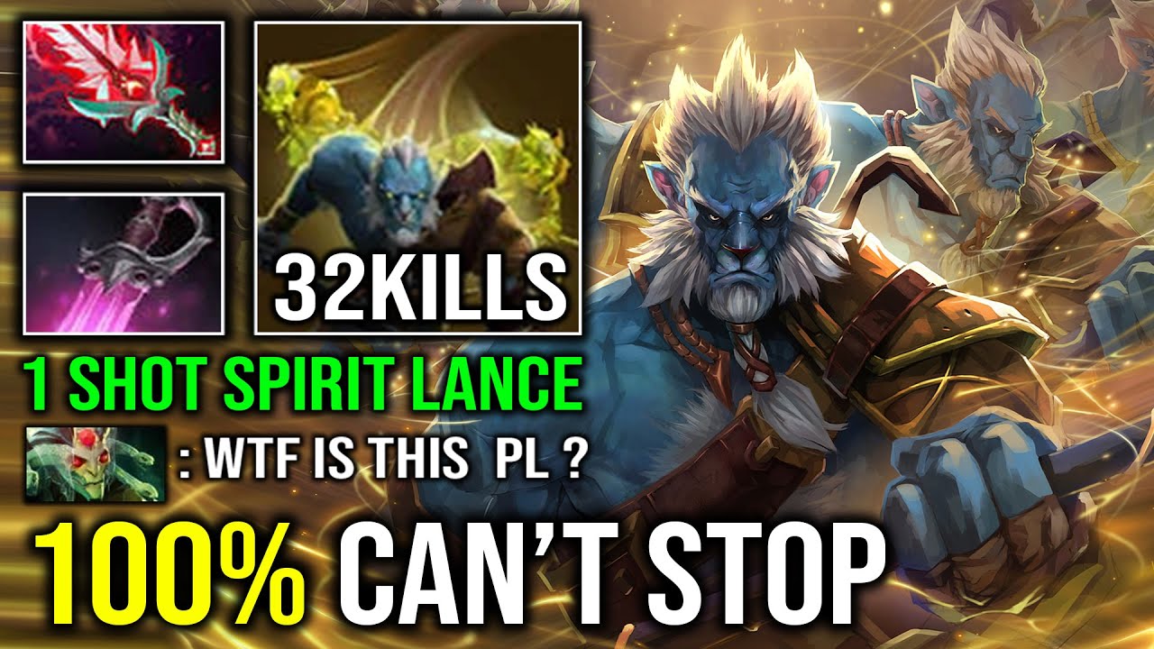 WTF 100% CAN'T STOP 1v5 Create Unlimited Illusion 1 Shot Khanda Spirit Lance Phantom Lancer Dota 2