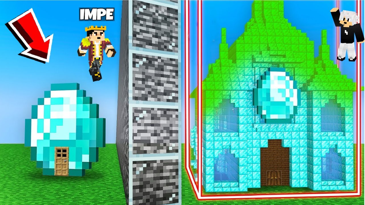KO NAPRAVI BOLJE KUĆU OD DIJAMANTA U MINECRAFTU ZA SAMO 10 MINUTA OSVAJA 500 EURA!! 😯⏰