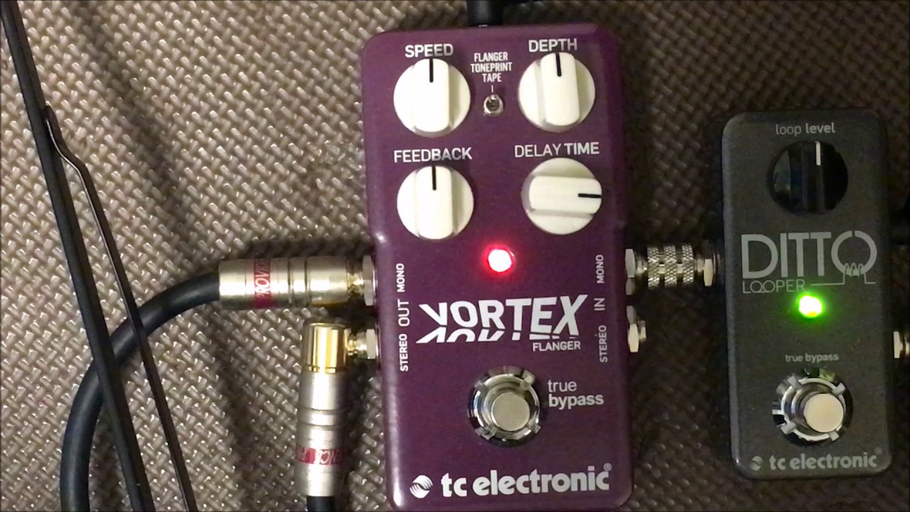 tc electronic Vortex Flanger Bass Test (stereo mode,Pick Style)