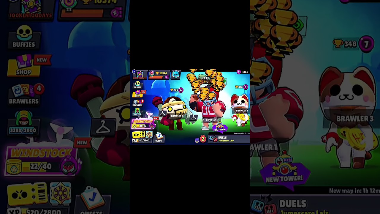 PUSHING 100K IN 100 DAYS DAY 19 #push #trophies #brawlstars