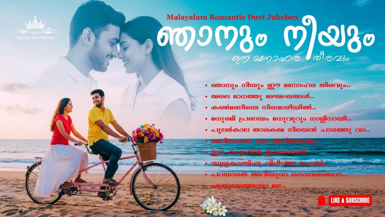 30 Min Malayalam Romantic Duets ❤️ | Njanum Neeyum Ee Manohara Theeravum | Paattu Kottaram Jukebox