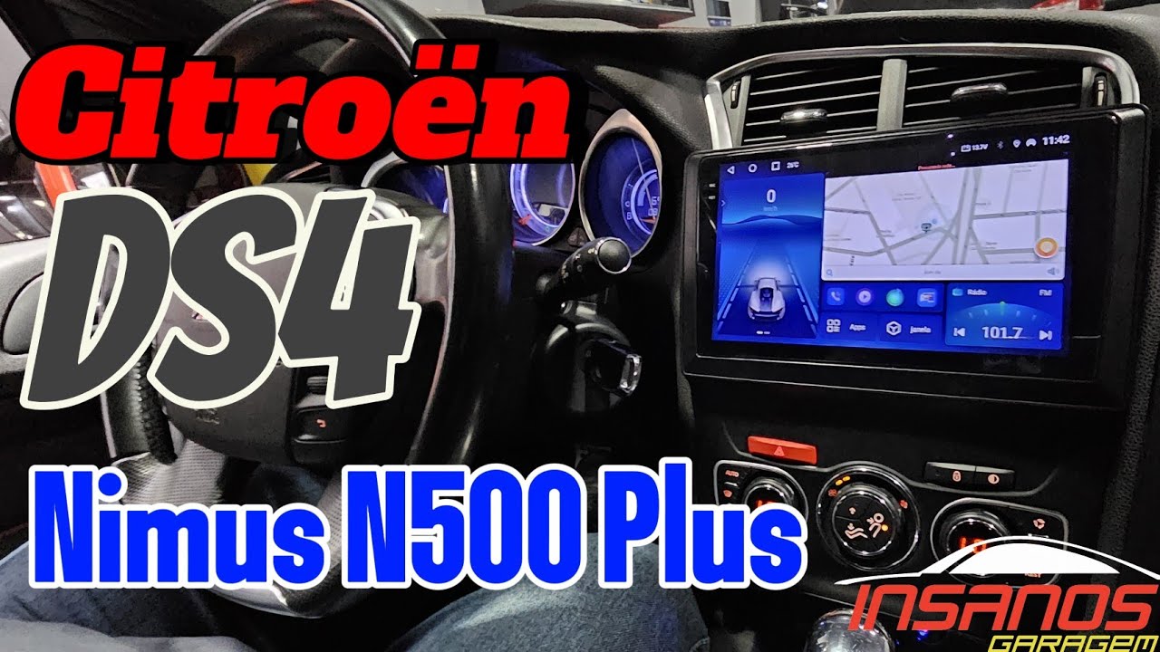 Citroën DS4 e C4 Lounge Central Multimídia Nimus N1500 Plus Carplay/Android Auto, IPS, DSP, PIP, RGB