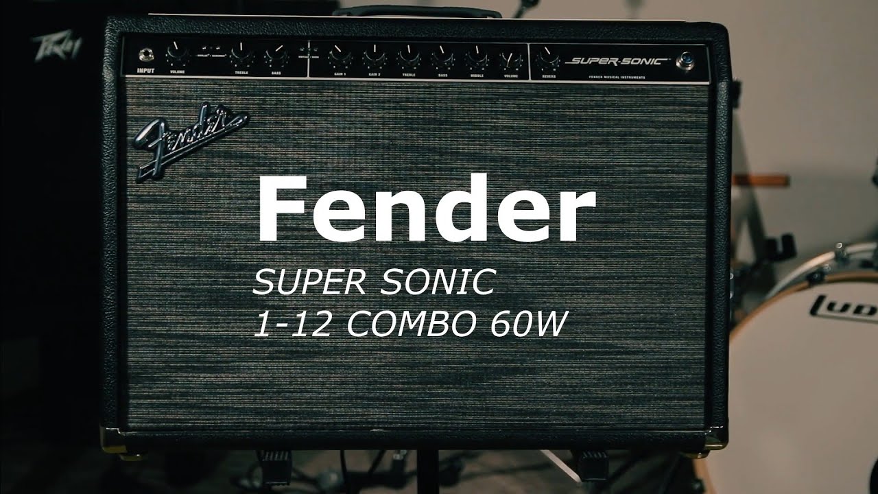 Fender Super Sonic / 112 60w Pepper Black / RHCP, The Beatles, White Stripes,