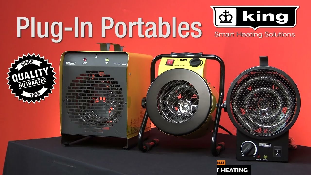 Plug-In Portable Heaters - For Workshops & Garage Spaces - King Electric - Quick Overview