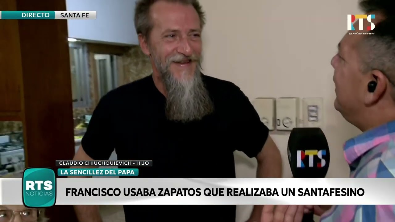 LA SENCILLEZ DEL PAPA:  FRANCISCO USABA ZAPATOS QUE REALIZABA UN SANTAFESINO