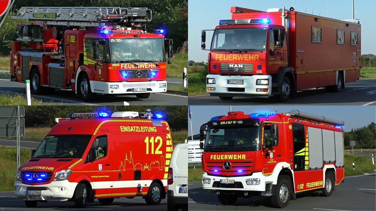 [GROẞBRAND nach BMA!] VOLLALARM FF STRAELEN, WERKFEUERWEHR & ELW2 Kreis KLEVE | GROẞÜBUNG