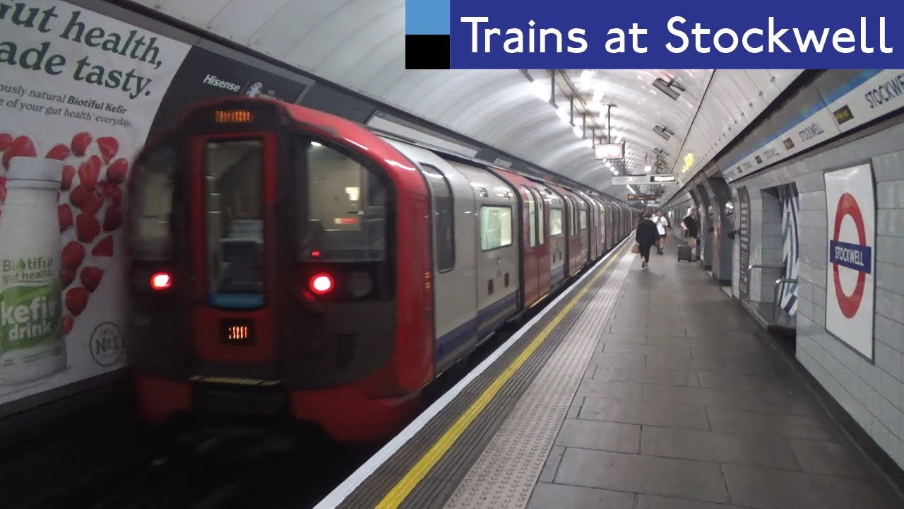London Underground: Northern And Victoria Line Trains At Stockwell