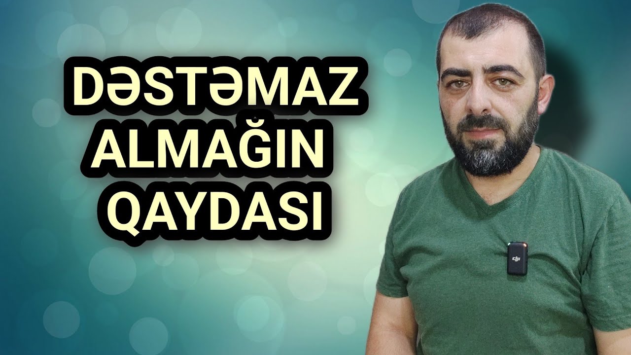 Dəstəmaz almağın qaydası