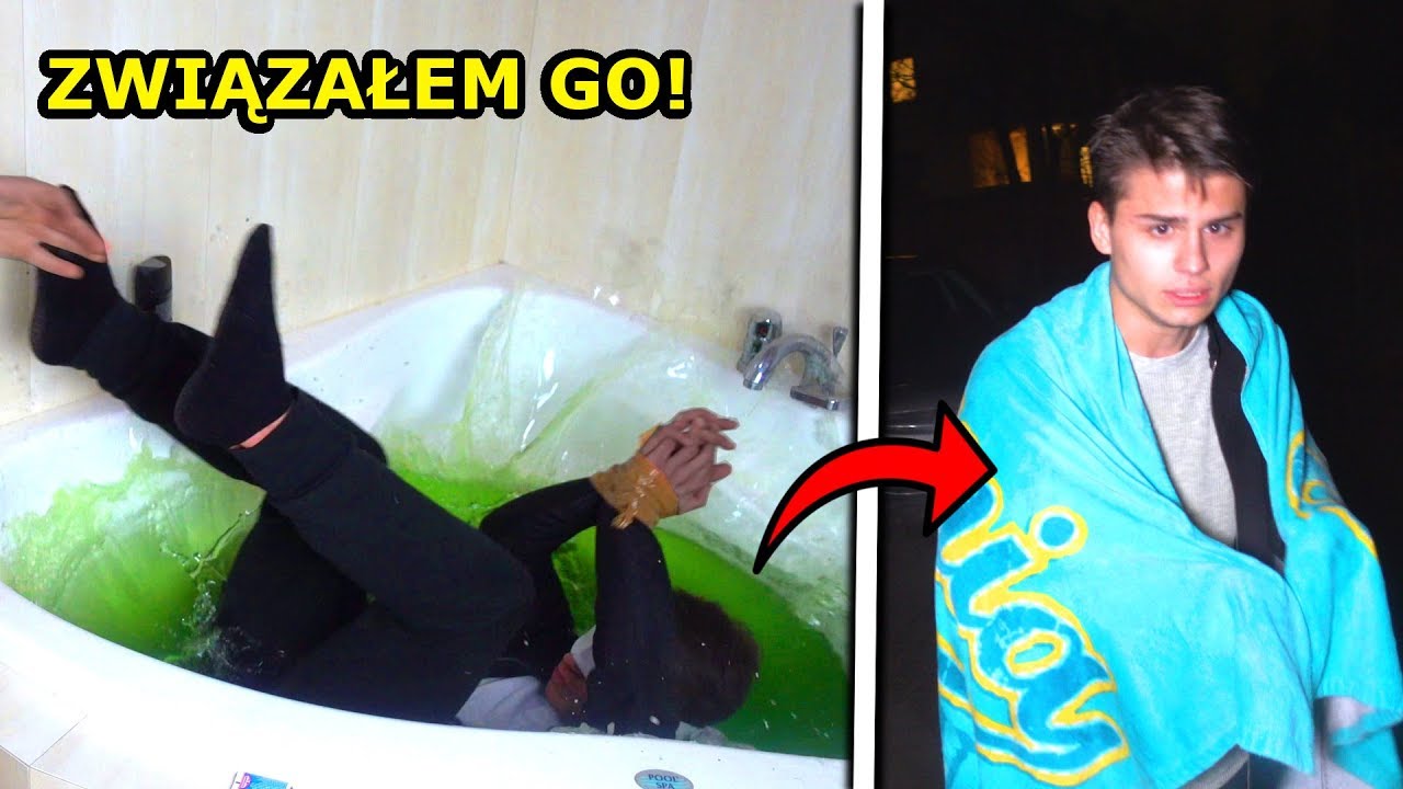 WRZUCIŁEM GO DO WANNY PEŁNEJ SLIME I WYRZUCIŁEM Z DOMU PRANK!