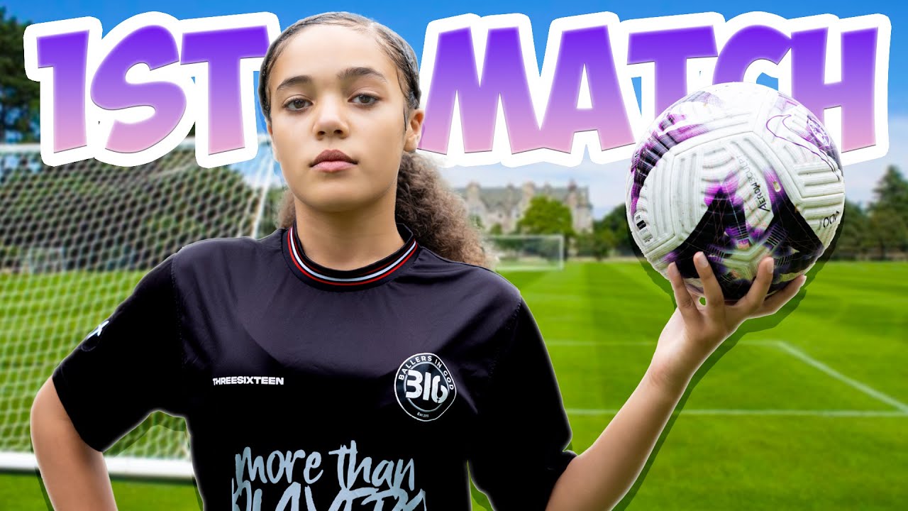 HOSANNA PLAYS 1ST OFFICIAL FOOTBALL MATCH WITH HER NEW TEAM!!! ⚽️⚽️⚽️