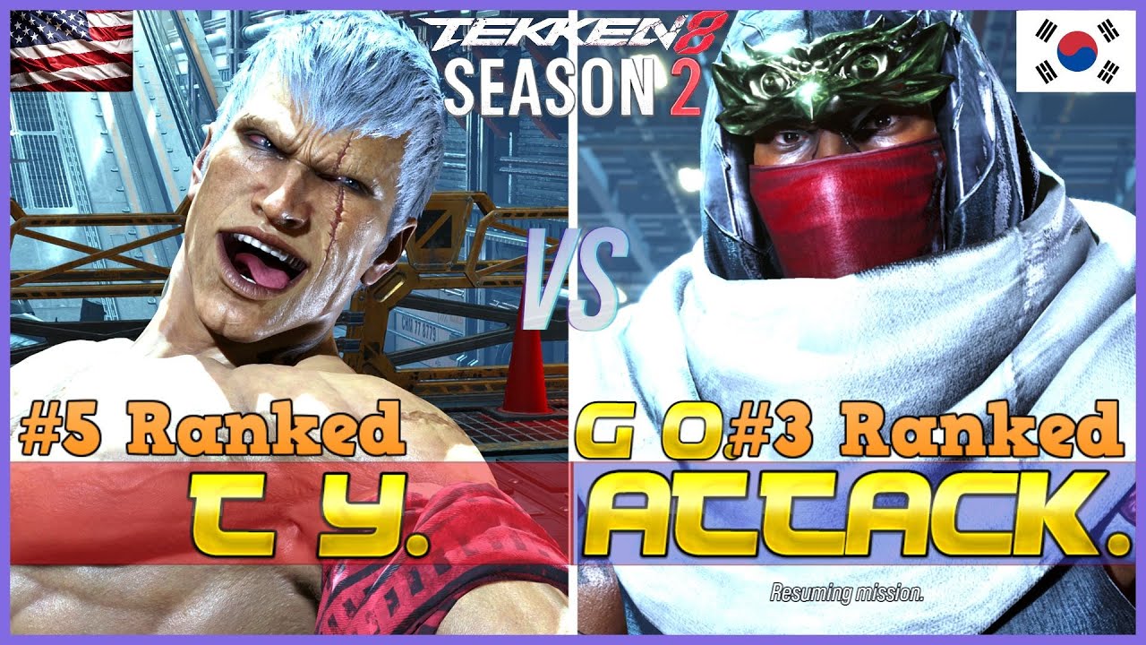 Tekken 8 Season 2 ▰ TY (#5 Ranked Bryan) Vs GO ATTACK (#3 Ranked Raven) ▰ High Level Gameplay