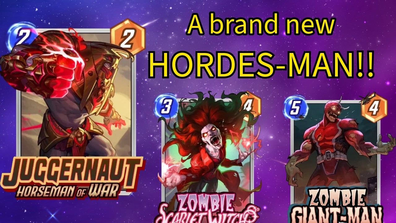 Juggernaut the HORDESMAN of war is the 2 drop Zombie decks needed! - Marvel Snap Deck Highlight
