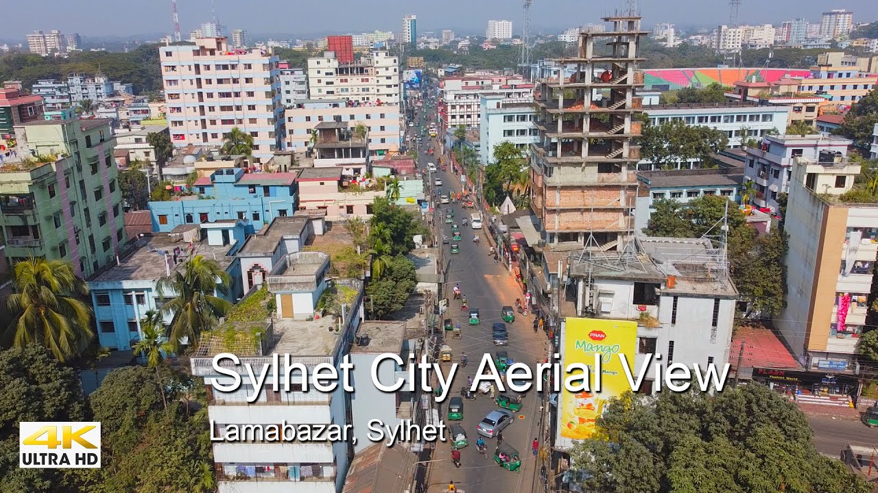 লন্ডন খ্যাত সিলেট শহর | Aerial View |  Lamabazar Sylhet | Provat Paul
