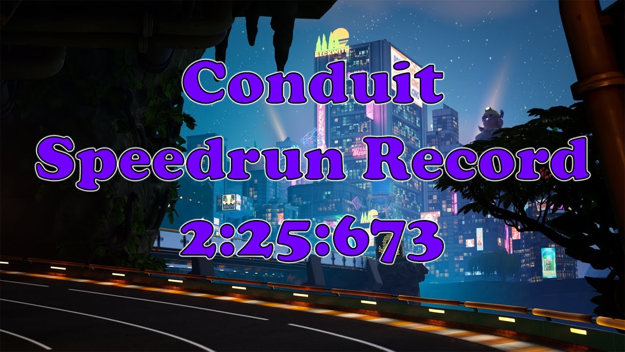 Conduit World Record 2:25:673 Fortnite Rocket Racing