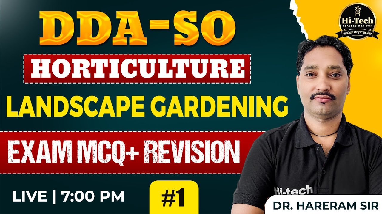 DDA SO Horticulture Landscape Gardening #ddarecruitment2025 #ddavacancy2025 #ddaexam2025 #education