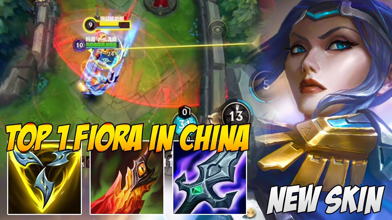 TOP 1 FIORA GAMEPLAY IN CHINA SERVER | PULSEFIRE FIORA (NEW SKIN)