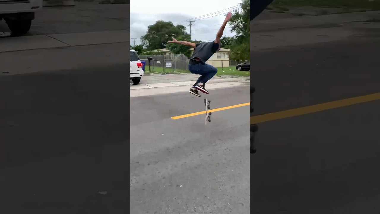 HALF CAB DOUBLE FLIP! #skate #shorts