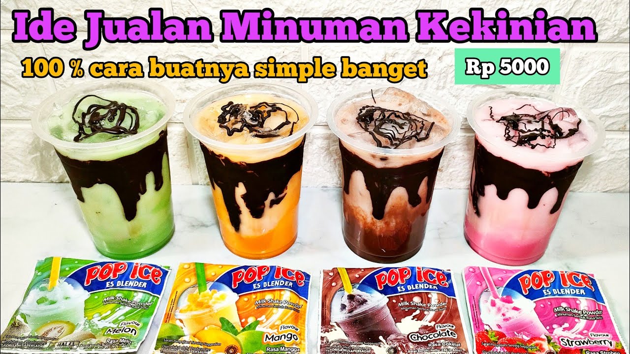100 % SIMPLE BANGET, ORDERAN NAIK‼️IDE JUALAN MINUMAN KEKINIAN MODAL KECIL DARI POP ICE