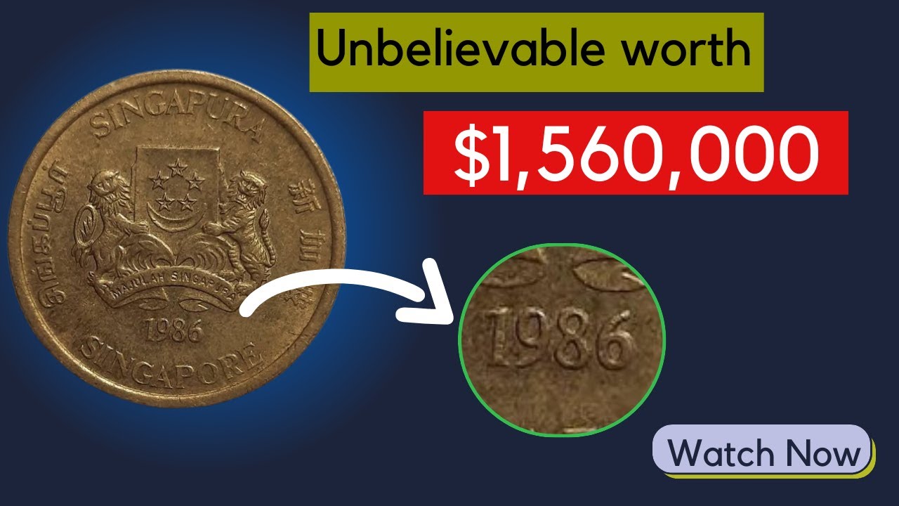 Rare 1986 Singapore One Cent Worth a Fortune? #coin #rare #worth