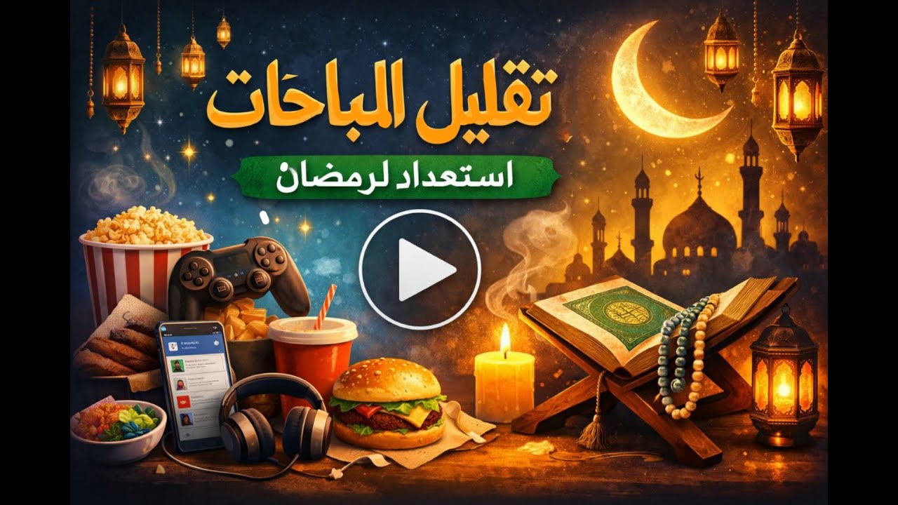 التقليل من المباحات| التخلية قبل رمضان