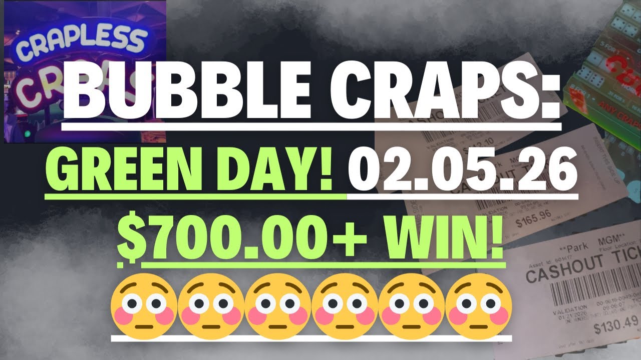 Bubble Craps: consistent play makes the day!! 😎😎