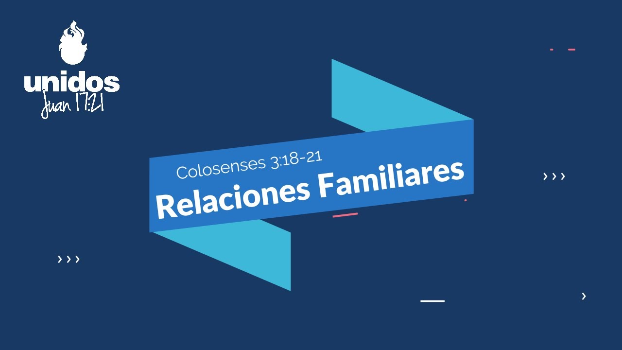Relaciones Familiares - Colosenses 3:18-21 - Estudio Bíblico