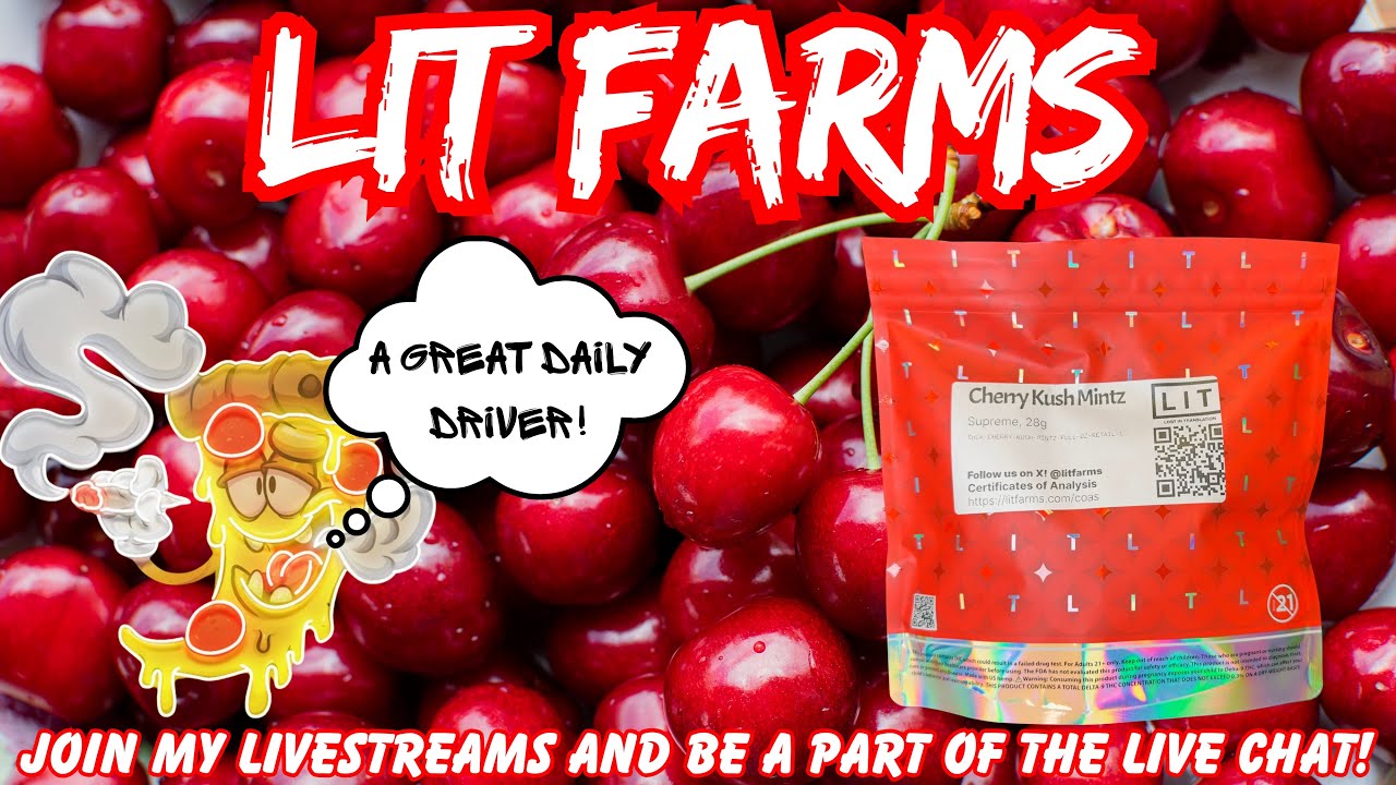 LIT FARMS THCA FLOWER REVIEW: Cherry K*ush Mintz (🍒💨😀) Use Code (SPACECITY)