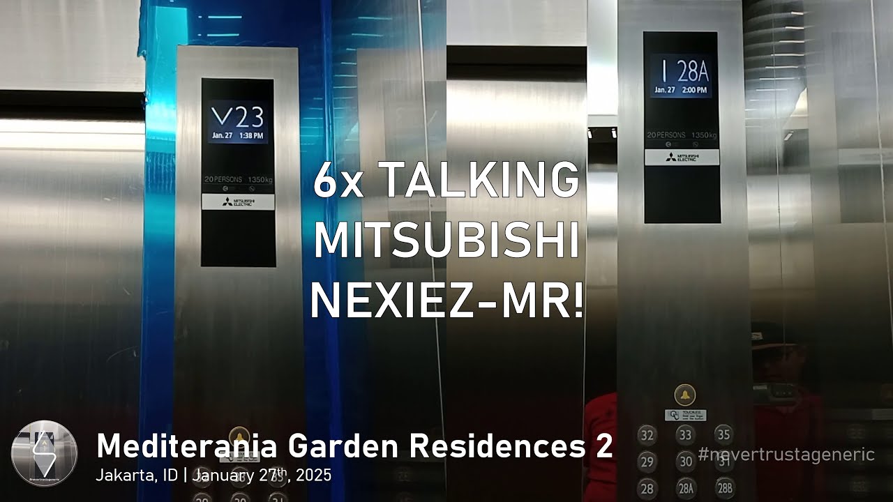 A Mega Lift Tour of Brand-New Mitsubishi Elevators - Mediterania Garden Residences 2, Jakarta
