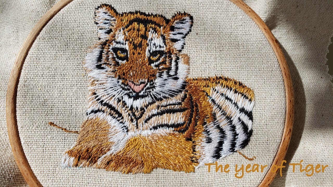 Tiger【Part I】| #Handembroidery