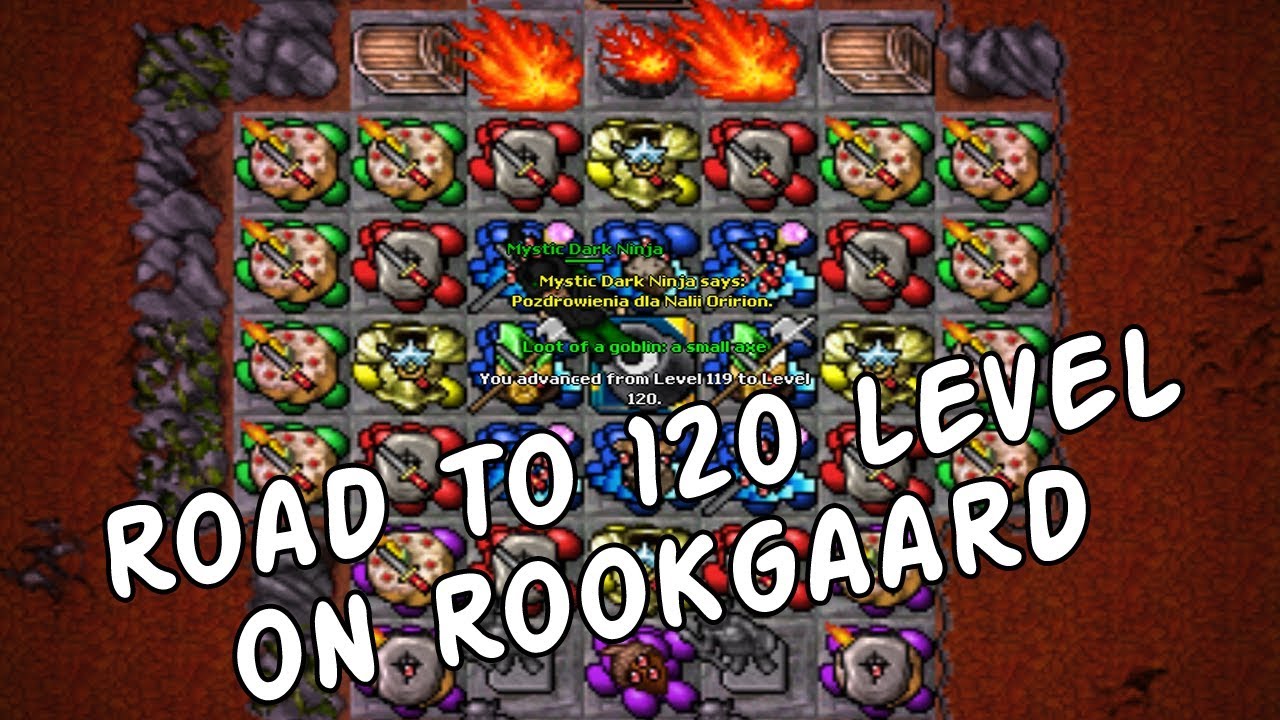 Mystic Dark Ninja (MDN') - Road to level 120 on Rookgaard Tibia Vunira