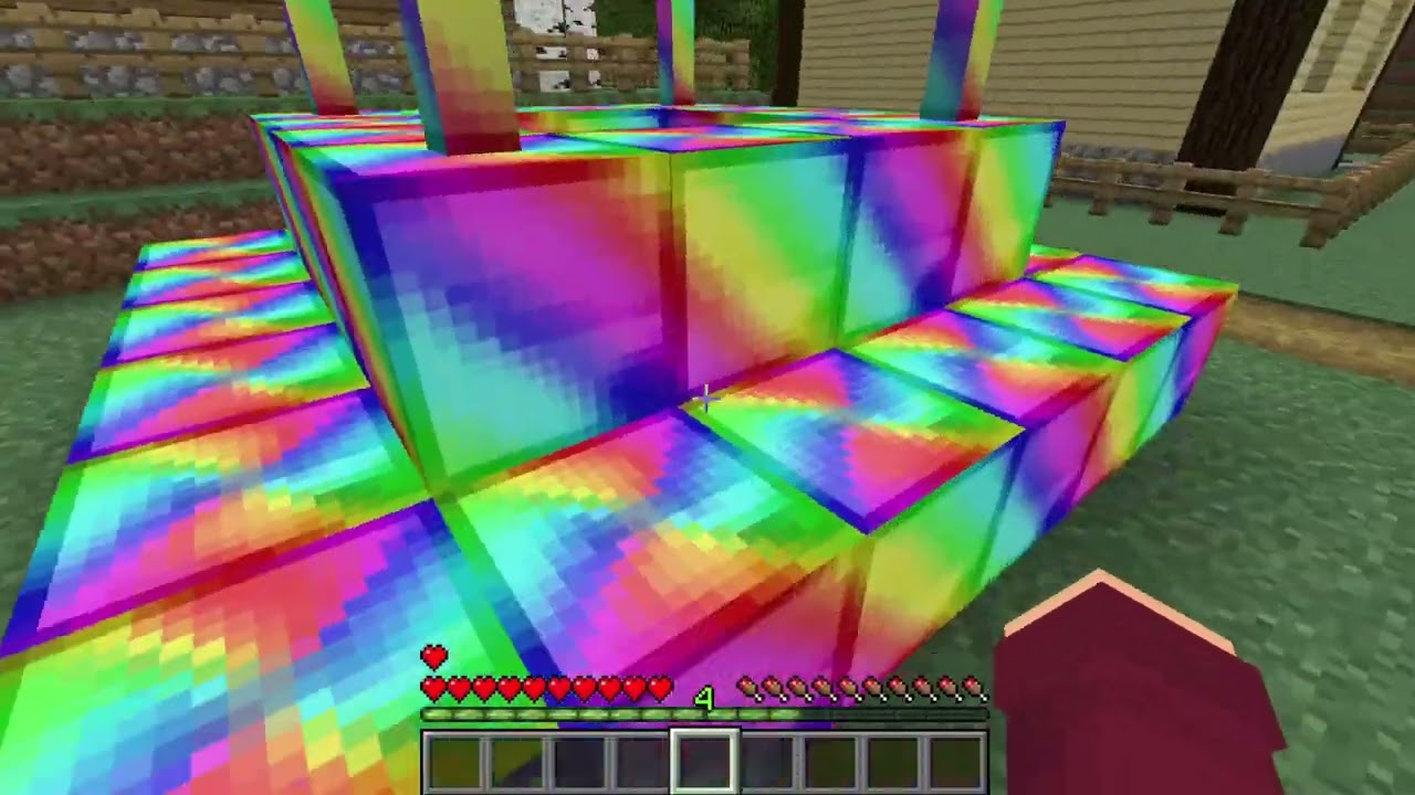 Откуда здесь появился этот радужный колодец в Майнкрафте?! | #minecraft