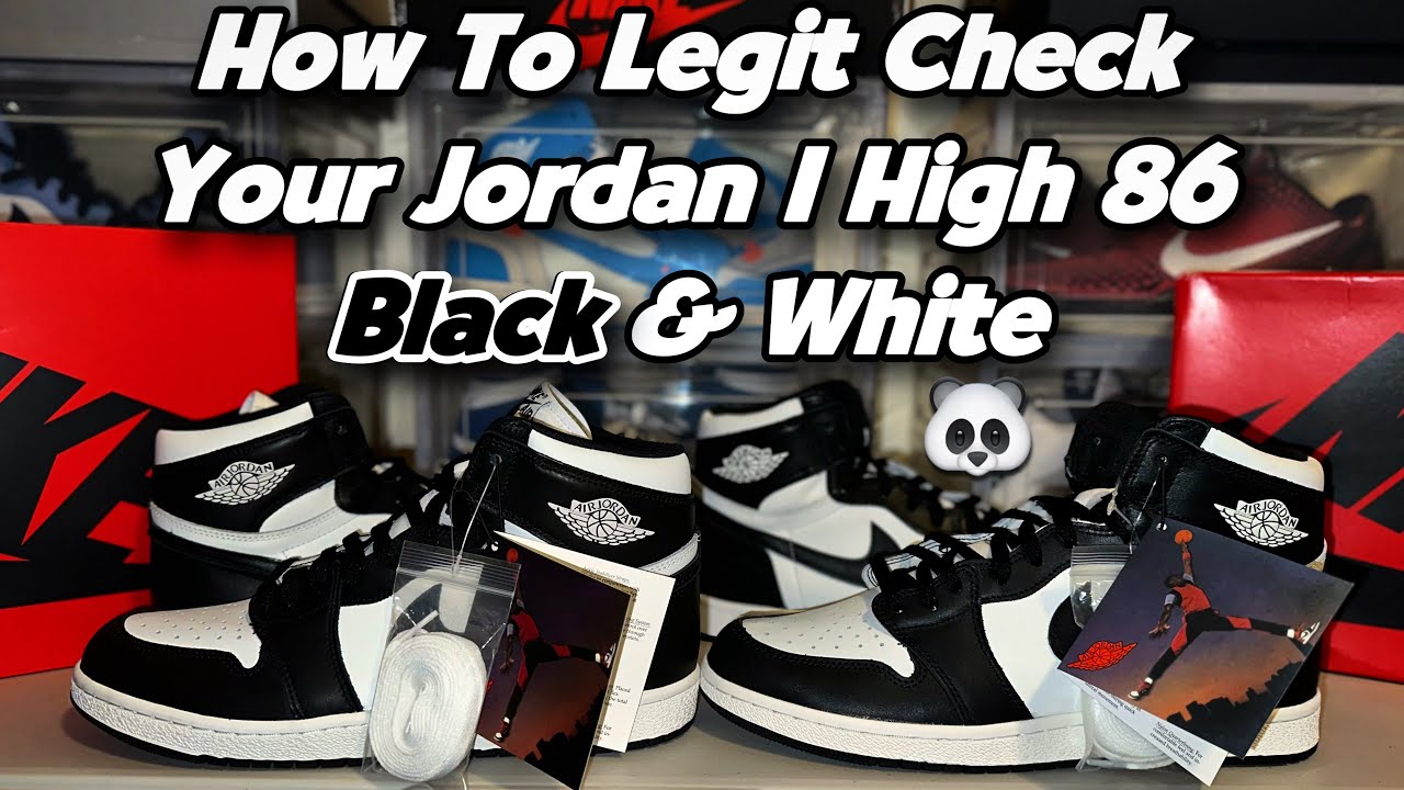 Real vs Fake - Jordan 1 High 85 Black & White (Panda) Don’t Get Scam